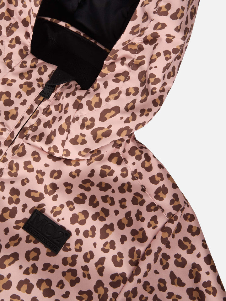 Giacca da sci Chavanette con stampa leopardata