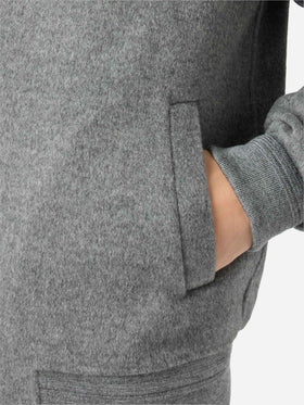 Bomber Camden in lana grigio sfoderato 