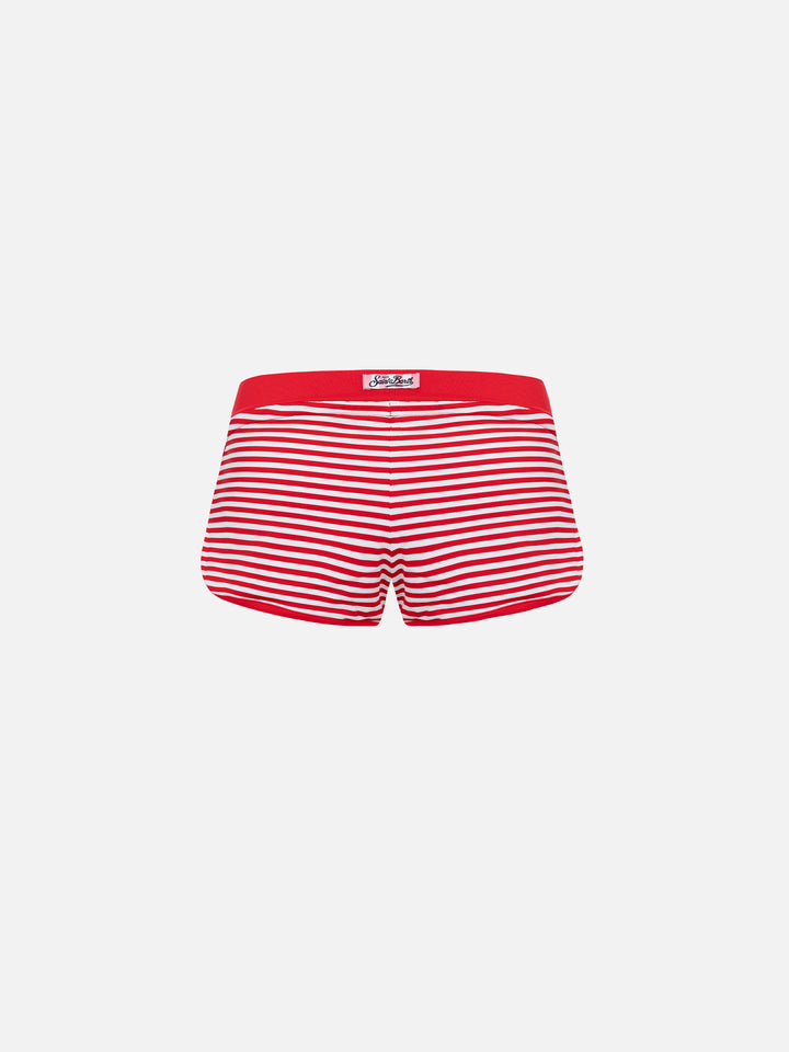 Beach shorts Coco with striped print - MC2 Saint Barth