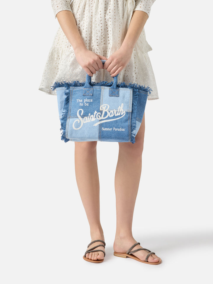 Denim patchwork Colette bag