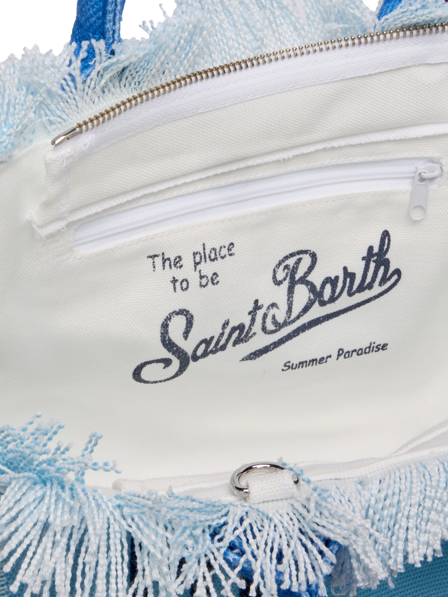 Colette cotton canvas handbag with Mykonos postcard print - MC2 Saint Barth