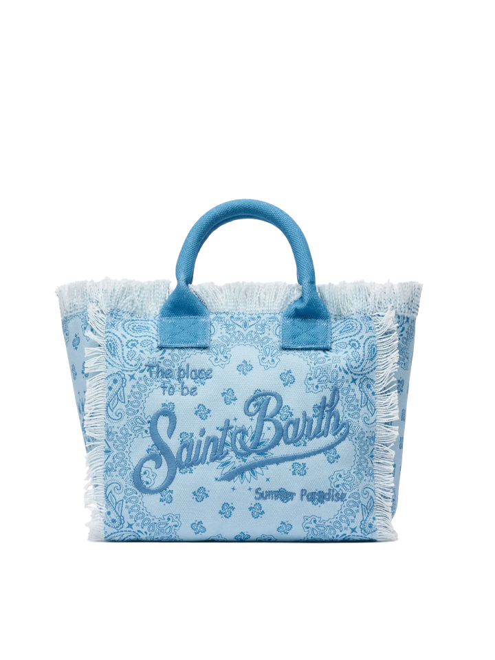 Borsa Colette in canvas di cotone con stampa bandana