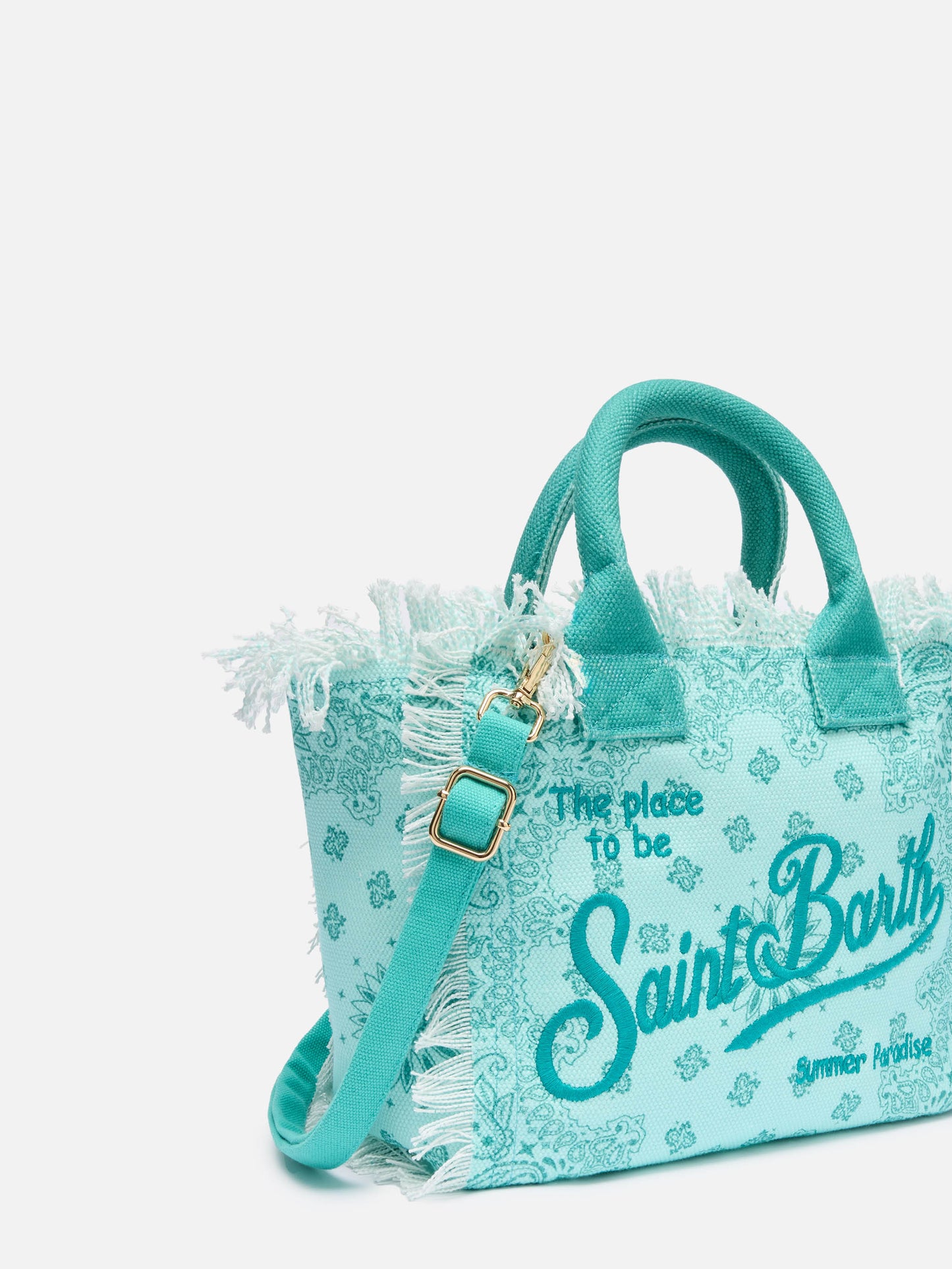 Borsa Colette in canvas di cotone con stampa bandana