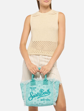 Borsa Colette in canvas di cotone con stampa bandana