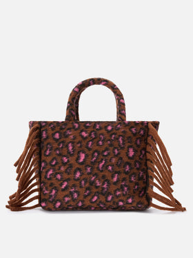 Colette Blanket handbag with animalier print