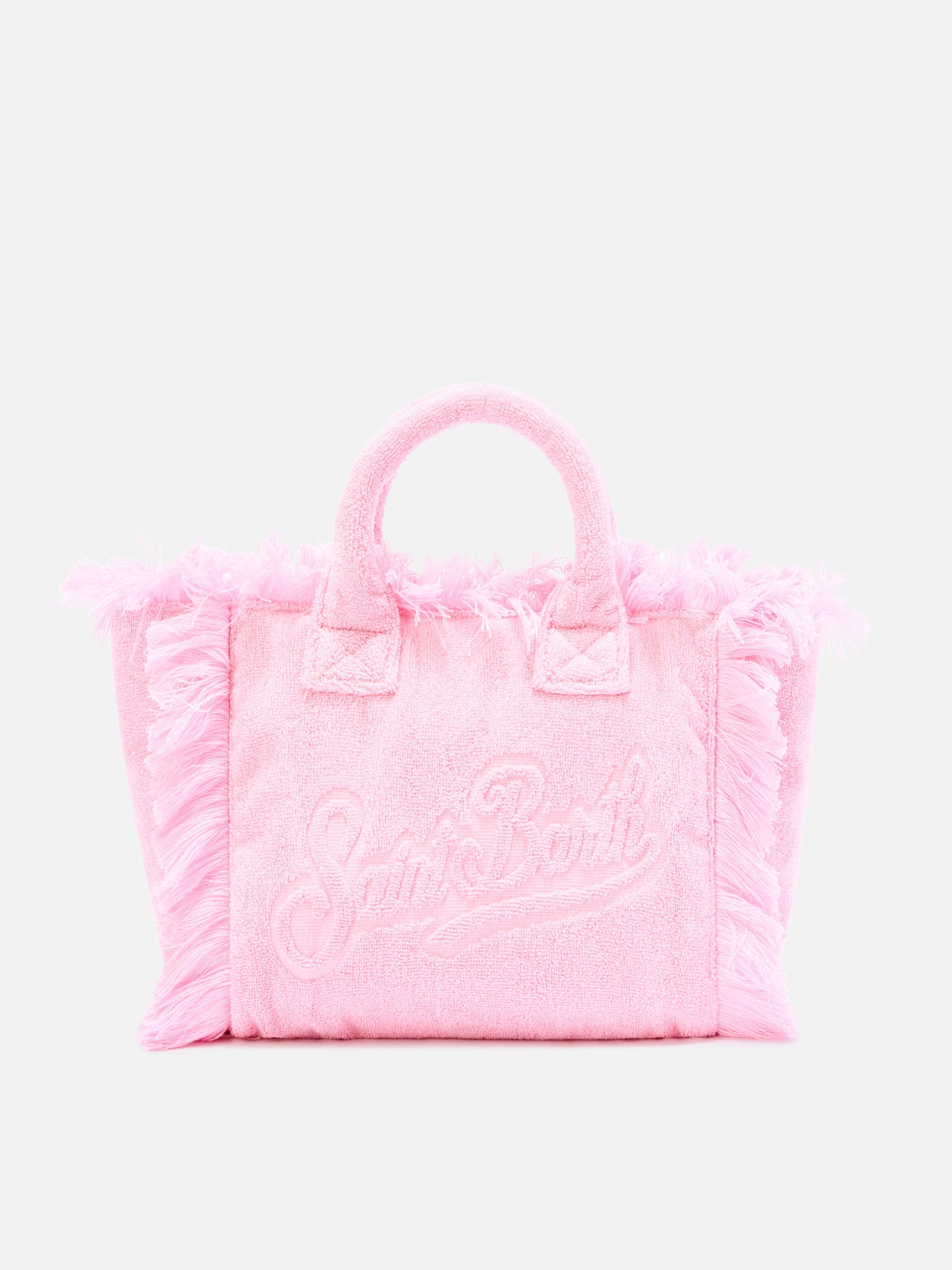 Borsa Colette in tessuto effetto spugna rosa