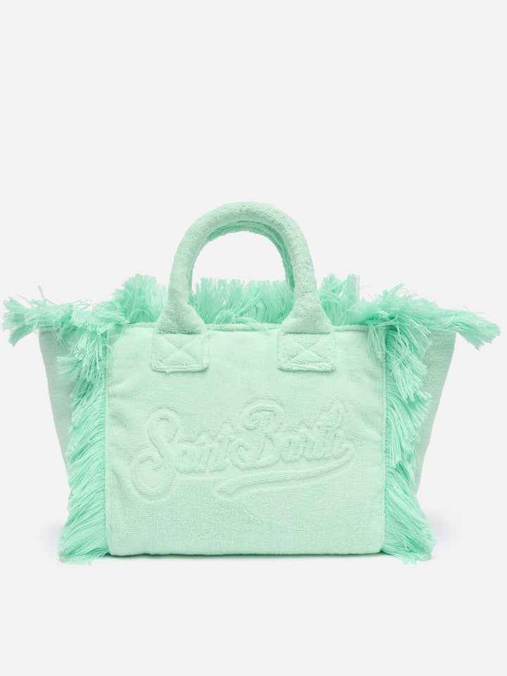 Colette Terry embossed mint green handbag