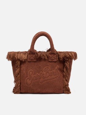 Colette Terry embossed brown handbag