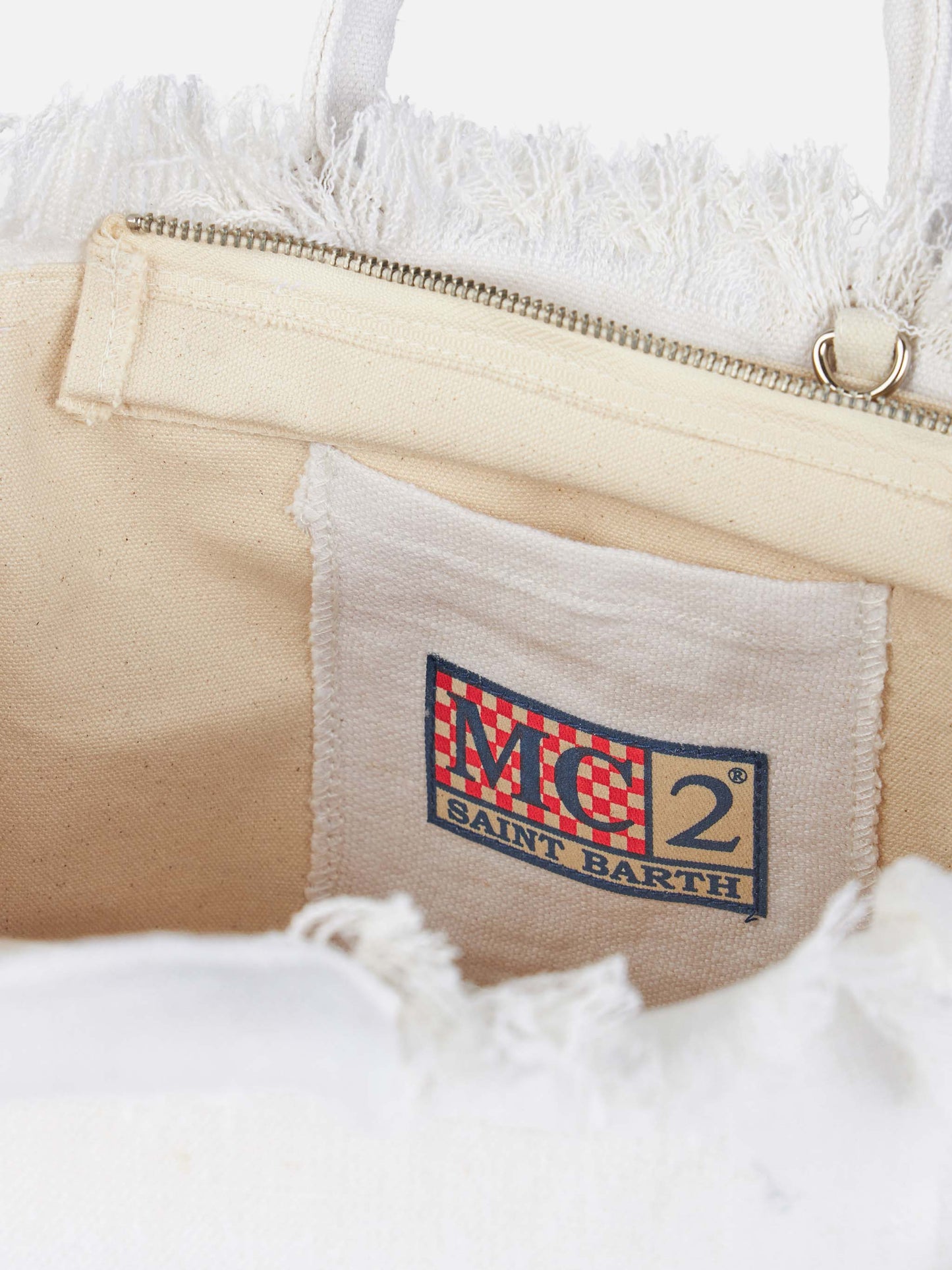 Colette linen off-white handbag - MC2 Saint Barth