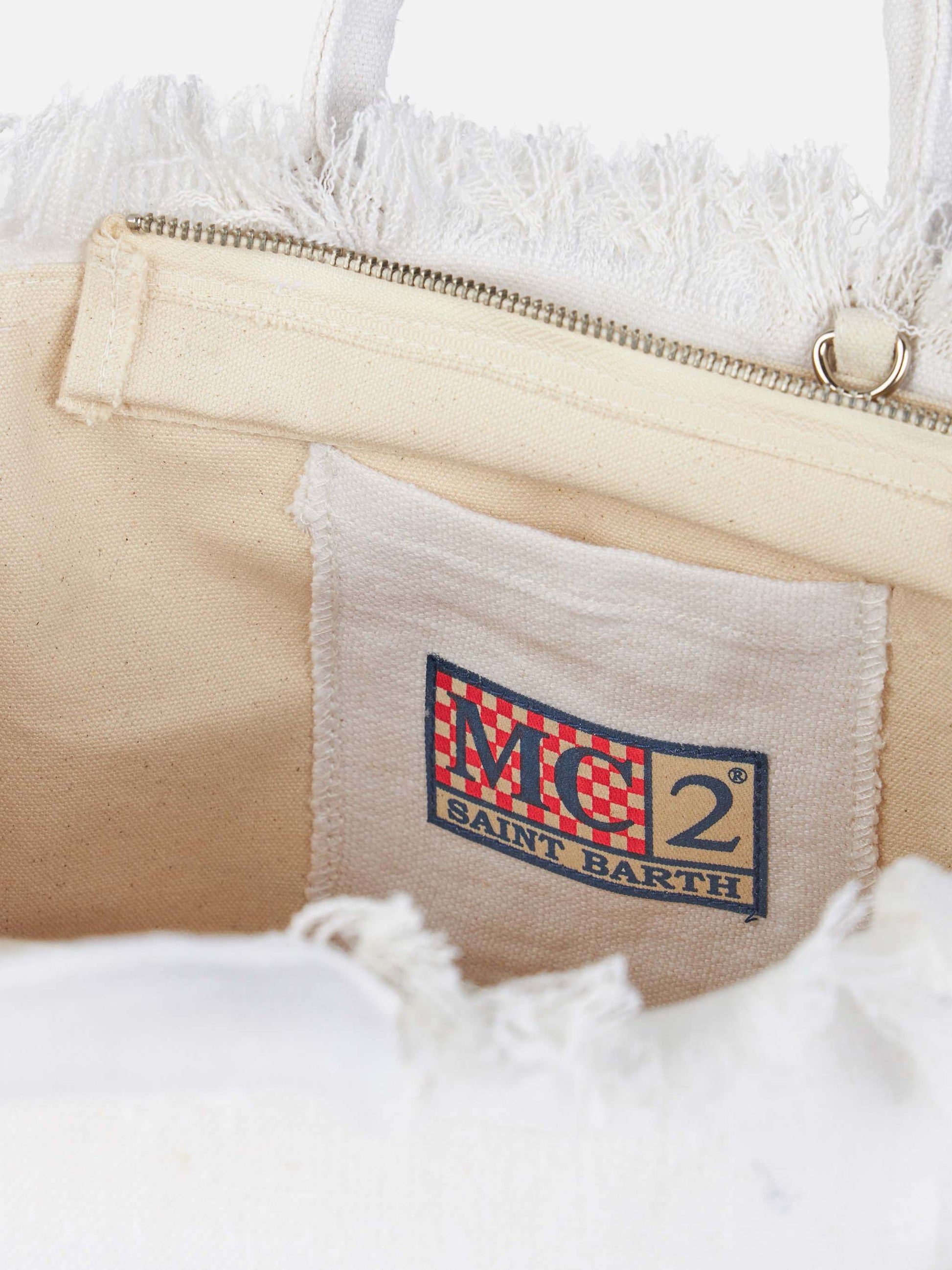 Colette linen off-white handbag - MC2 Saint Barth