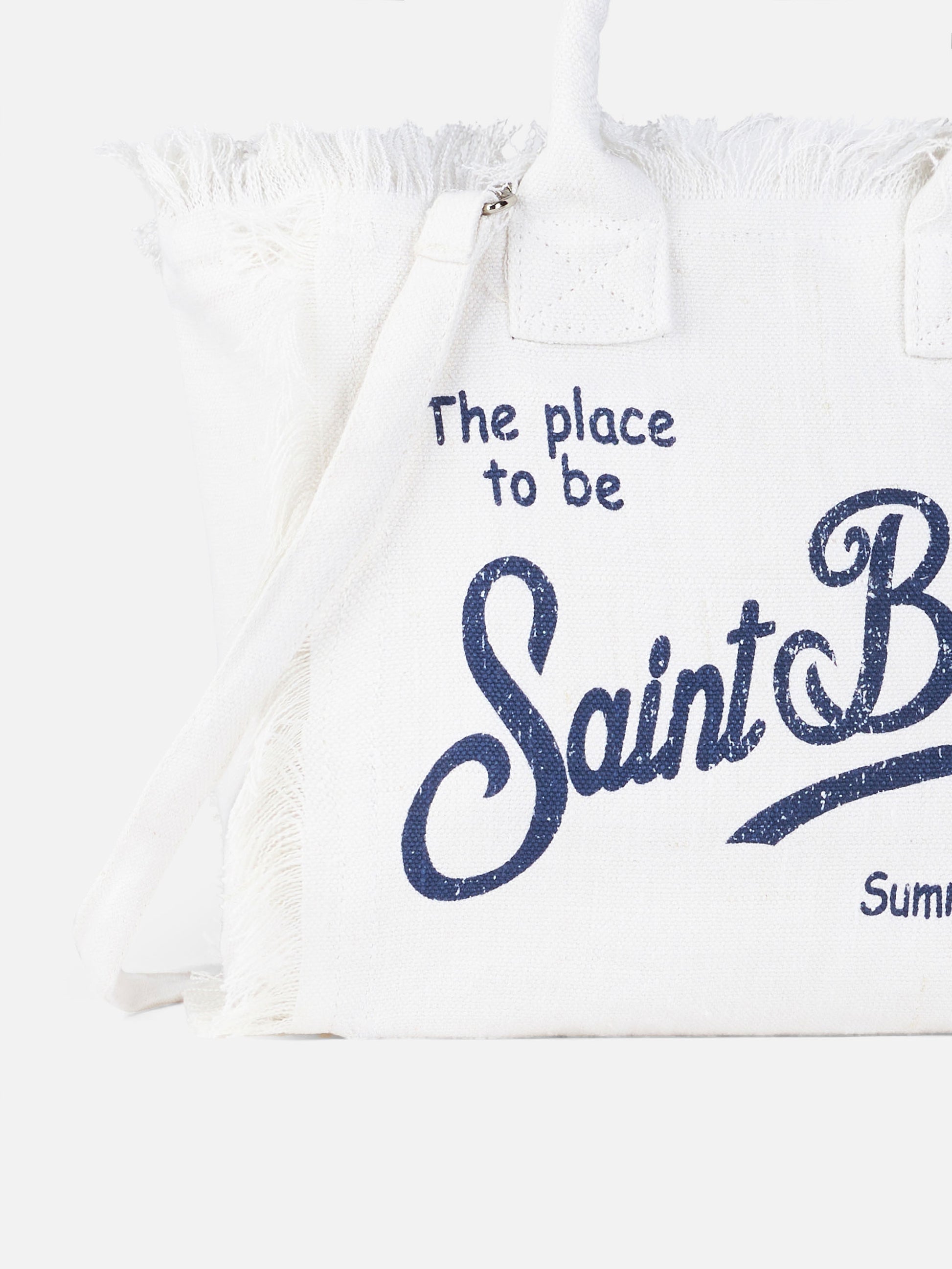 Colette linen off-white handbag - MC2 Saint Barth