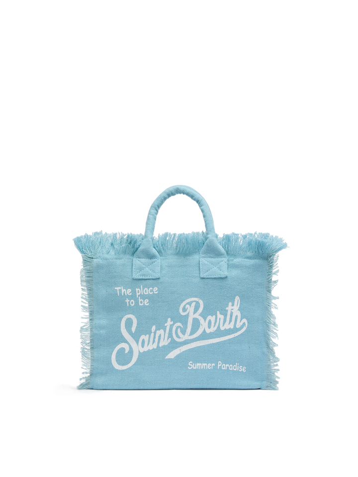 Colette linen light blue handbag - MC2 Saint Barth