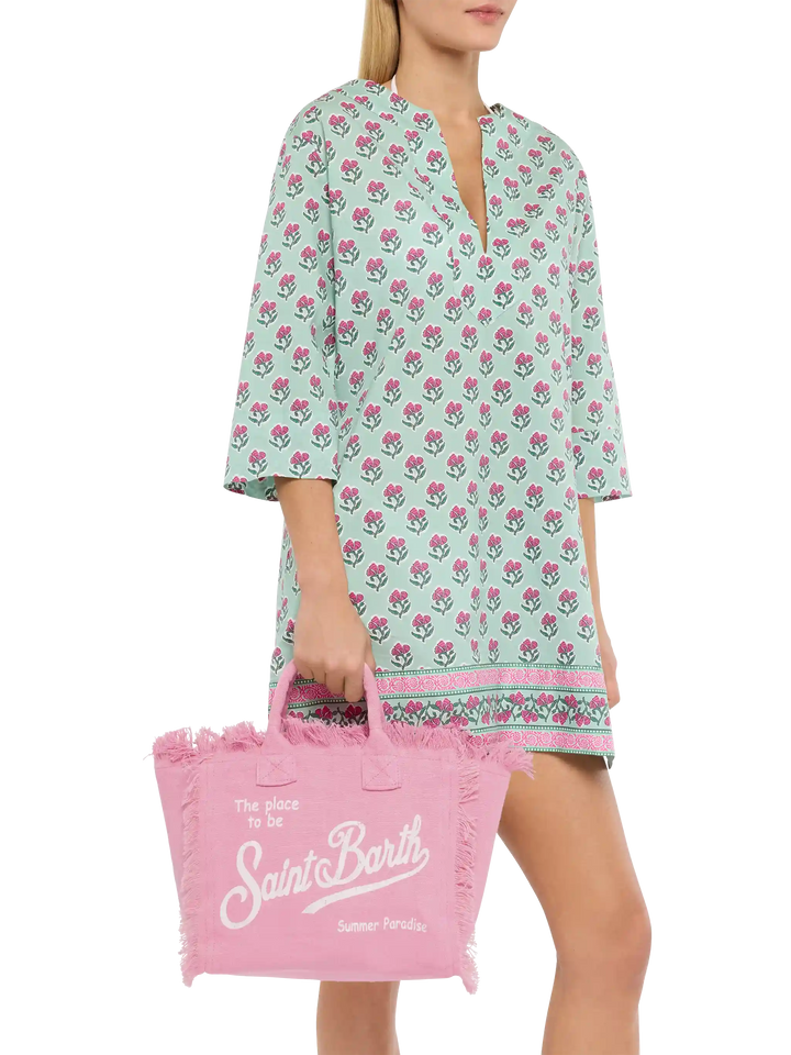 Colette linen pink handbag - MC2 Saint Barth