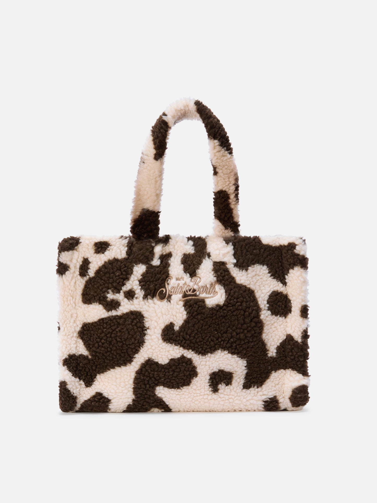 Colette Teddy Handtasche aus Kuhfell-Sherpa