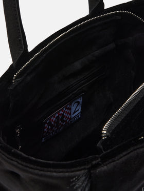 Colette Samthandtasche aus schwarzem Samt