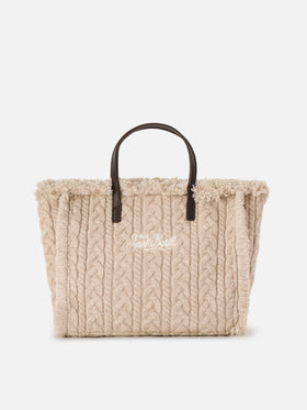 Borsa Colette beige con lavorazione a trecce