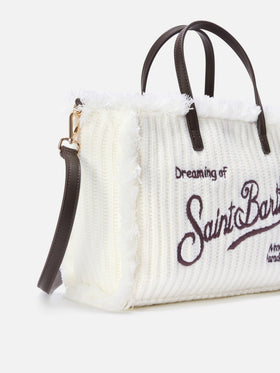 Off white Colette bag with ribbed knit design