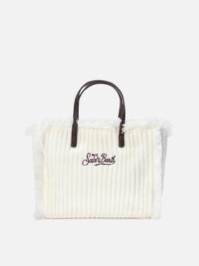 Off white Colette bag with ribbed knit design
