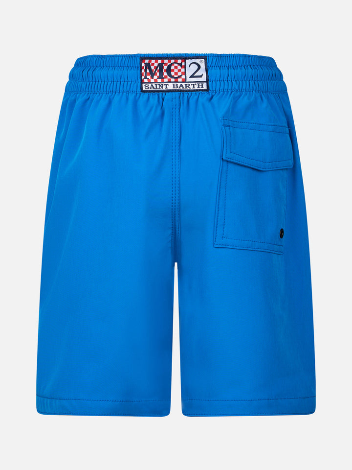 Boy Comfort Surf Jr swim shorts with Snoopy placed print - MC2 Saint Barth
