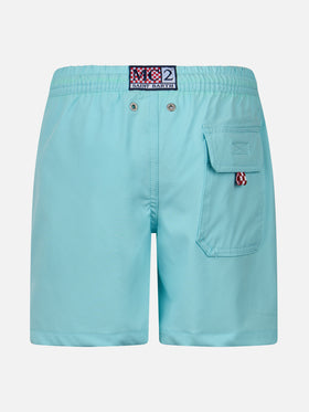 Boy Comfort swim shorts with King of the Beach embroidery - MC2 Saint Barth