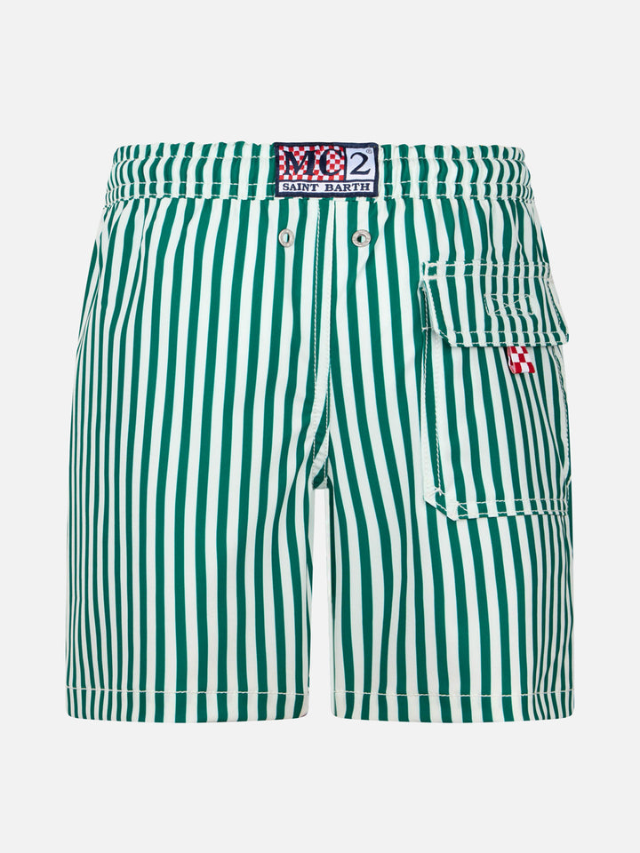 Boy Comfort swim shorts with Forte dei Drammi embroidery | INSULTI LUMINOSI SPECIAL EDITION - MC2 Saint Barth