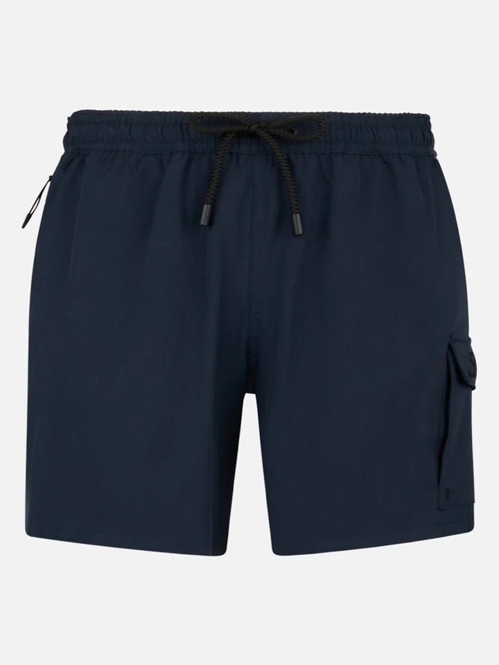 Man blue navy comfort and stretch swim shorts