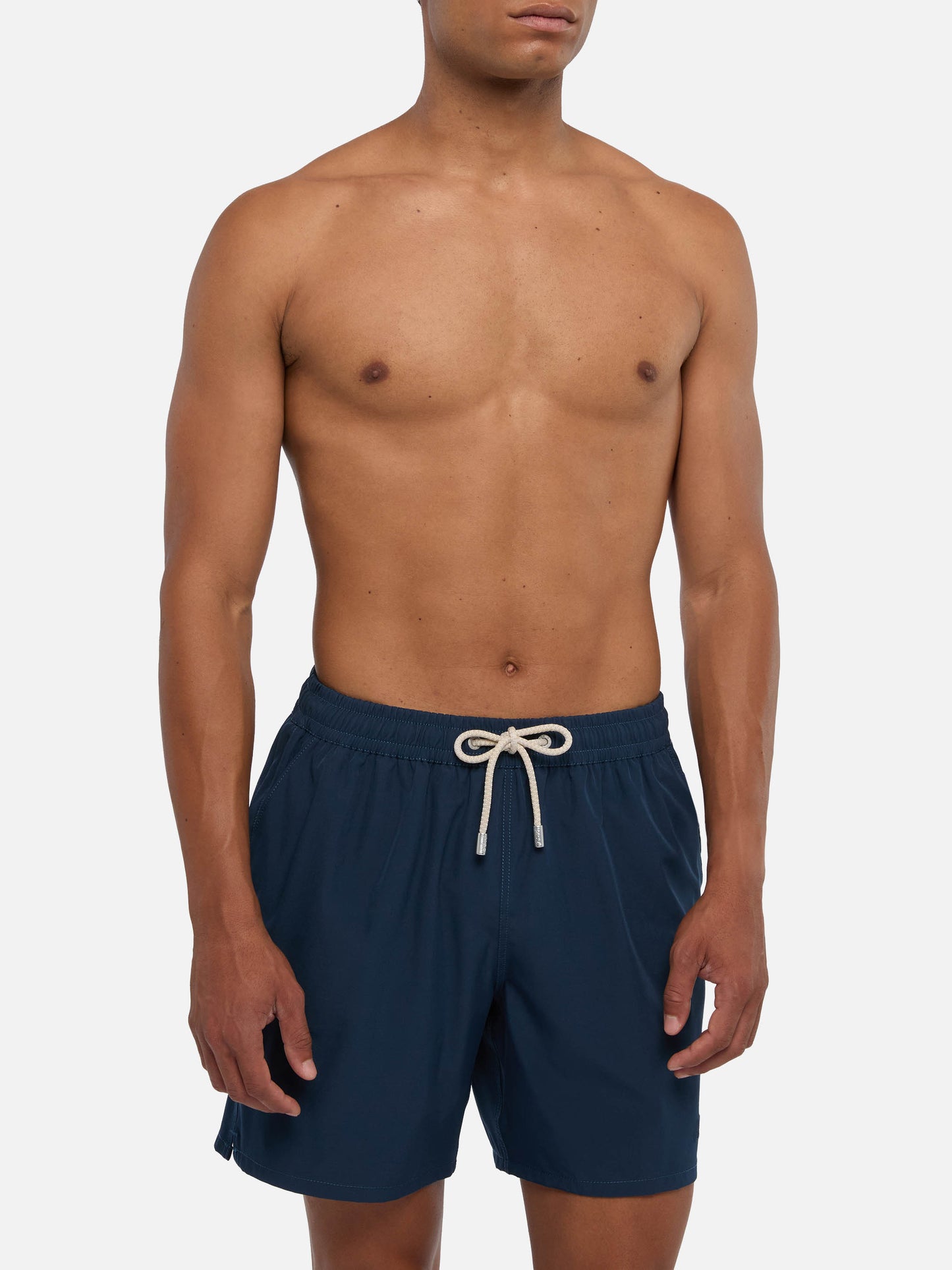 Navy blue Comfort swim shorts  with St. Barth embroidery