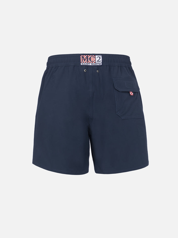 Blaue Comfort-Badeshorts für Herren