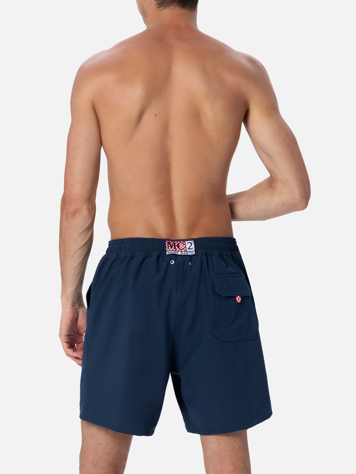 Blaue Comfort-Badeshorts für Herren
