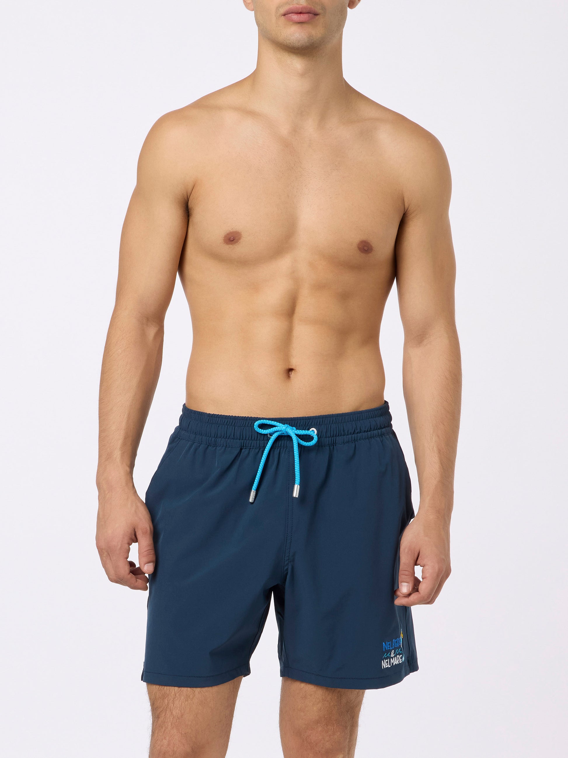 Man Comfort swim shorts with Nel bere e nel mare embroidery | INSULTI LUMINOSI SPECIAL EDITION - MC2 Saint Barth