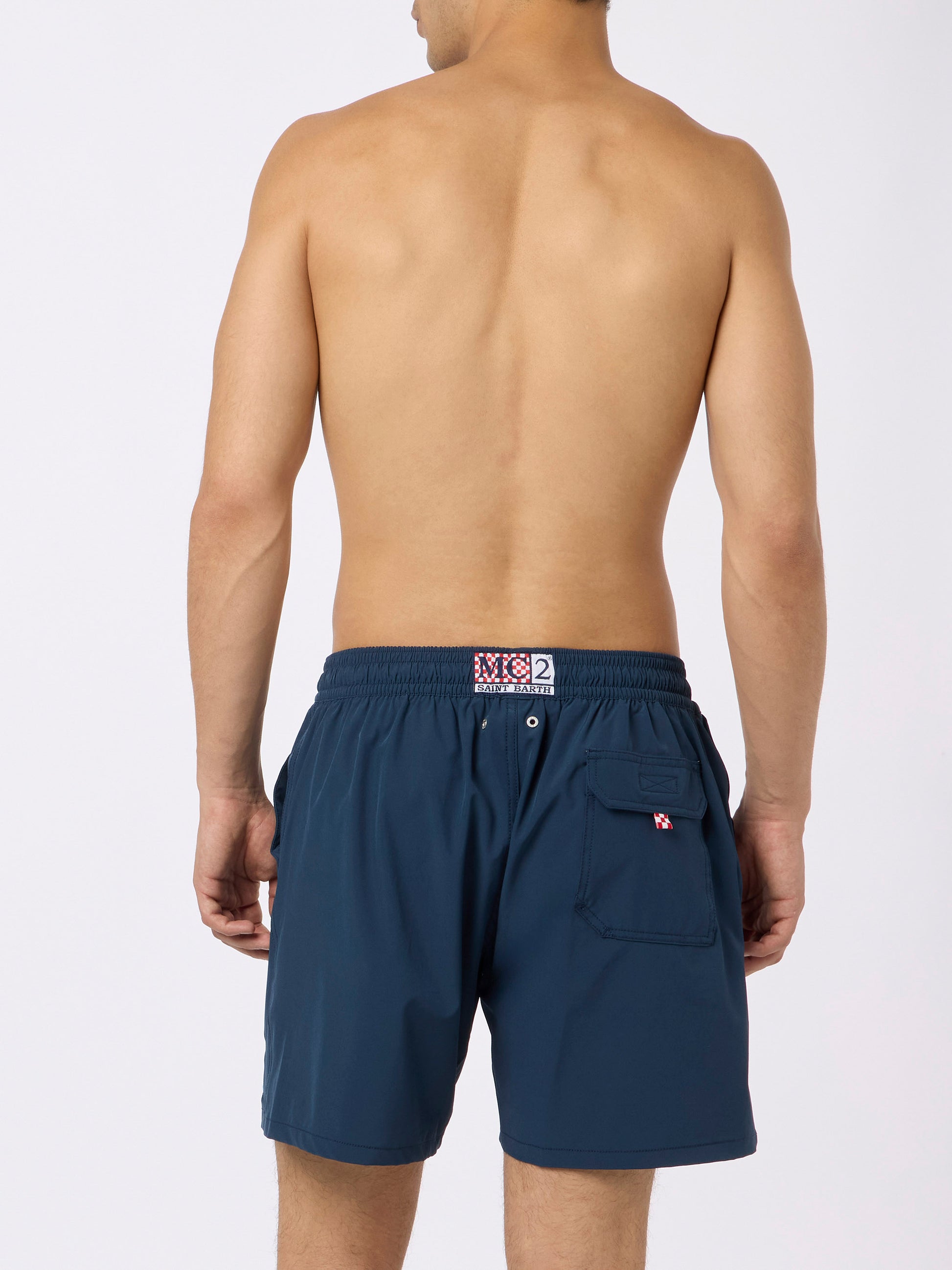 Man Comfort swim shorts with Nel bere e nel mare embroidery | INSULTI LUMINOSI SPECIAL EDITION - MC2 Saint Barth