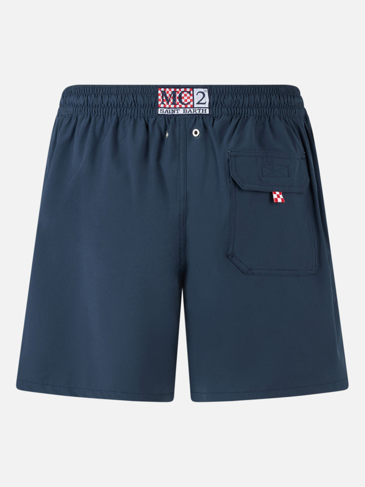 Man Comfort swim shorts with Nel bere e nel mare embroidery | INSULTI LUMINOSI SPECIAL EDITION - MC2 Saint Barth