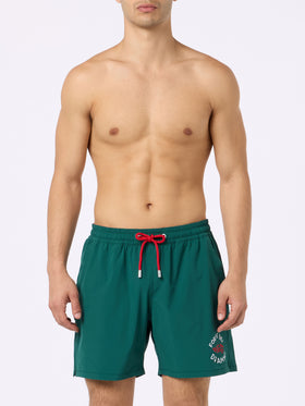 Classic stretch Comfort swim shorts with Forte dei Drammi embroidery | INSULTI LUMINOSI SPECIAL EDITION - MC2 Saint Barth