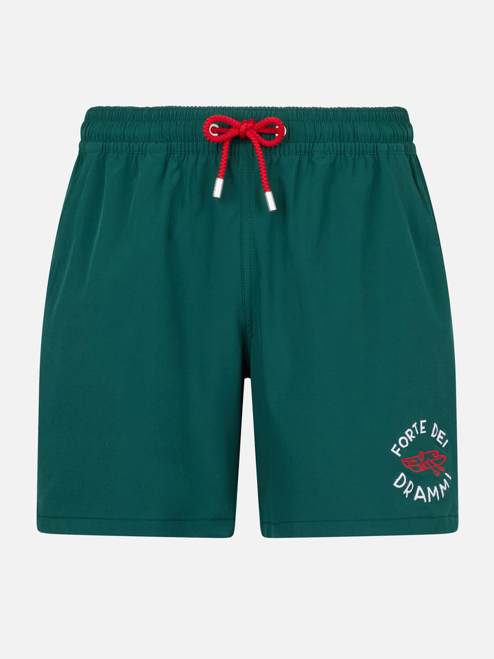 Classic stretch Comfort swim shorts with Forte dei Drammi embroidery | INSULTI LUMINOSI SPECIAL EDITION - MC2 Saint Barth