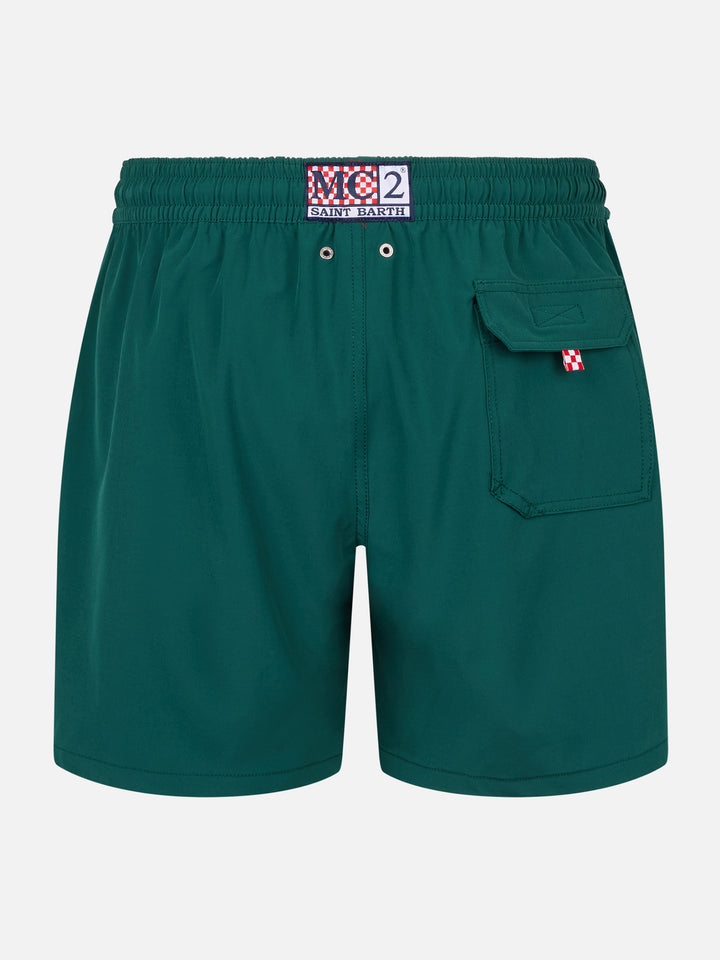 Classic stretch Comfort swim shorts with Forte dei Drammi embroidery | INSULTI LUMINOSI SPECIAL EDITION - MC2 Saint Barth
