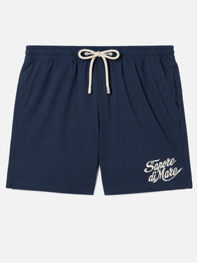 Navy blue Comfort swim shorts  with Sapore di Mare embroidery | SAPORE DI MARE SPECIAL EDITION