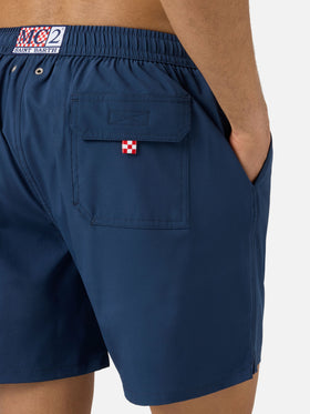 Comfort swim shorts in blue with Sapore di Mare embroidery | Special Edition
