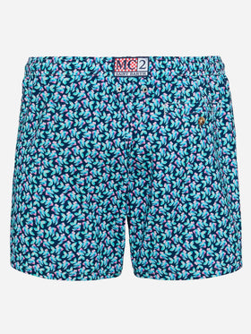 Comfort Light Badeshorts mit Fisch-Print