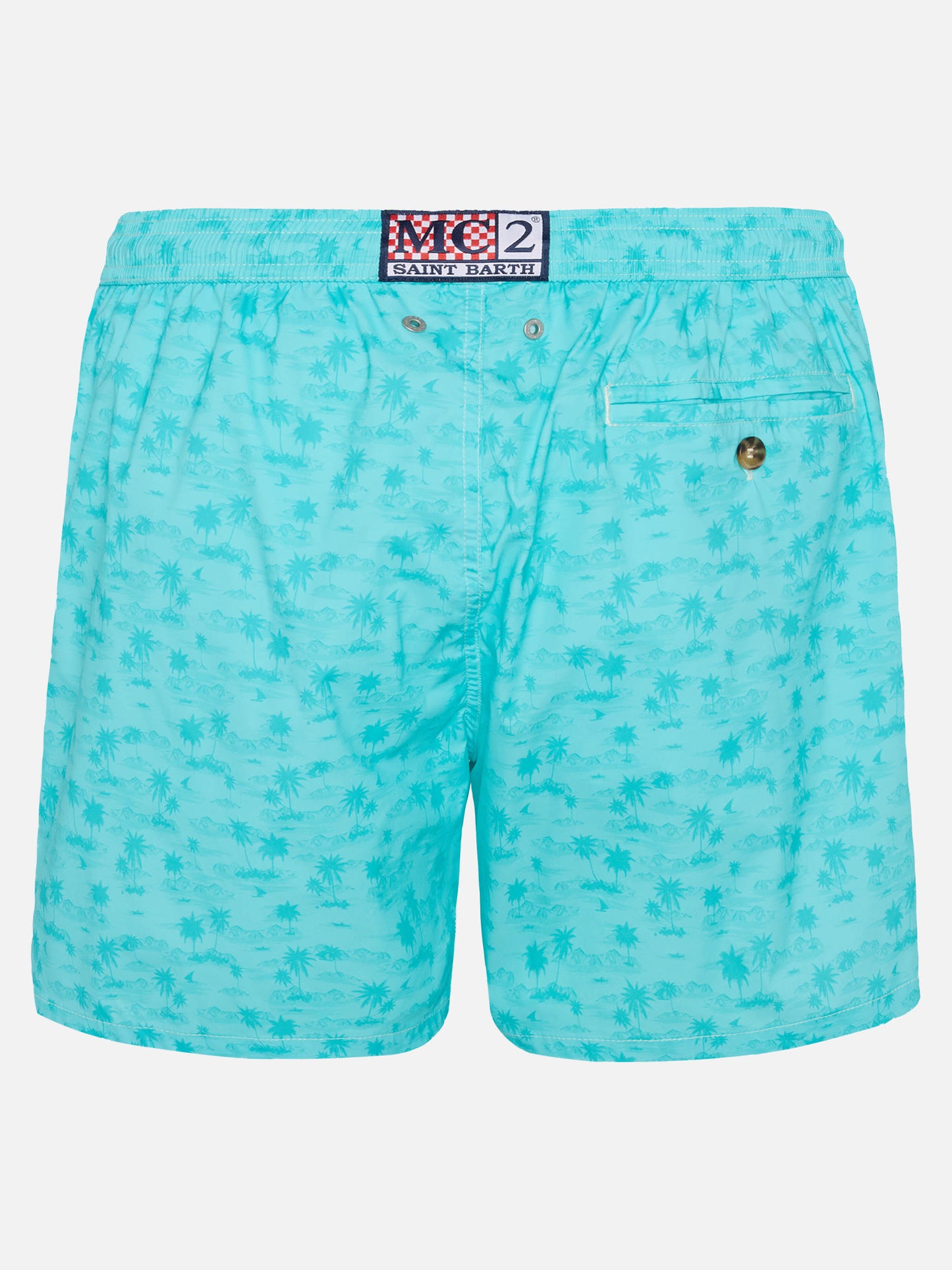 Comfort Light swim shorts with hawaiian print