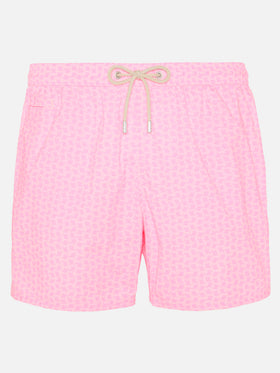 Comfort Light Badeshorts mit Fisch-Print
