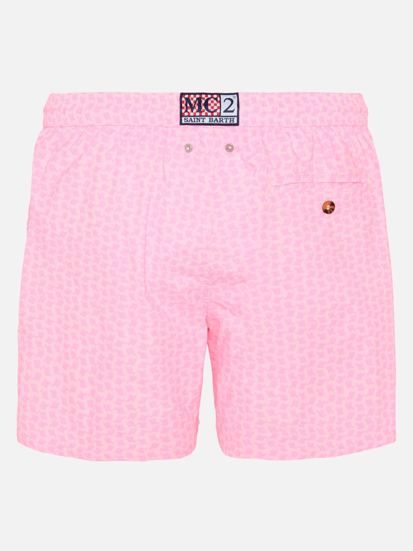 Comfort Light Badeshorts mit Fisch-Print