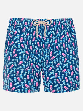 Comfort Light swim shorts with jellyfish print