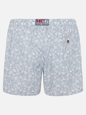 Comfort Light Badeshorts mit Muschel-Print