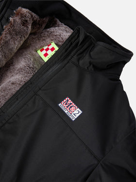 Black bomber jacket Country Jr with furry lining