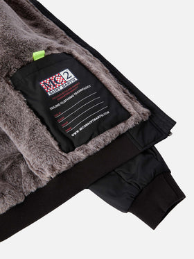Black bomber jacket Country Jr with furry lining