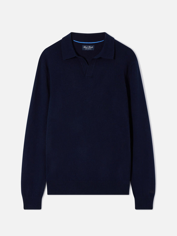 Navy blue Covent cashmere polo