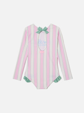 Maillot de bain une pièce Cressy à manches longues avec imprimé Beach Club 