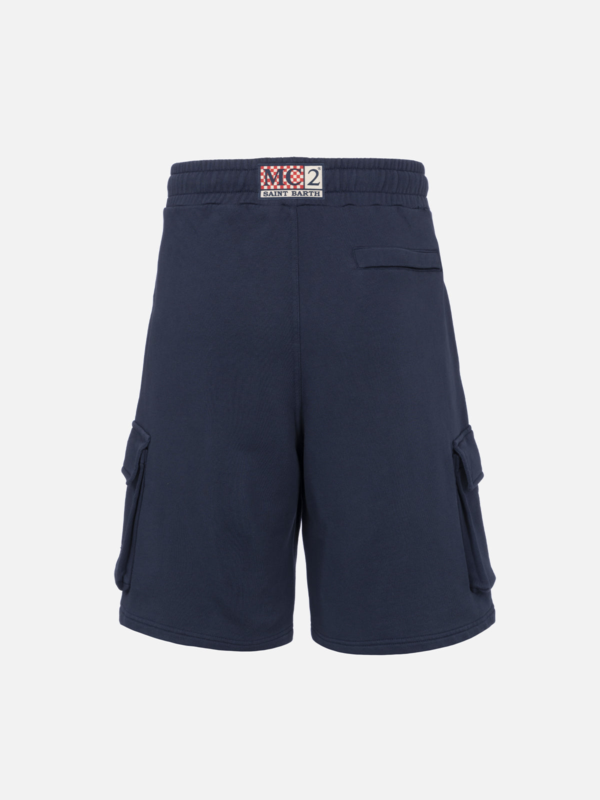 Man navy blue cargo short pants Cargy - MC2 Saint Barth