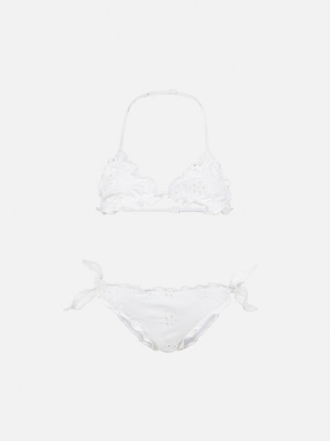 Cris Sangallo cotton lace triangle bikini - MC2 Saint Barth