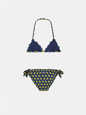 Bikini a triangolo Cris con stampa paperelle
